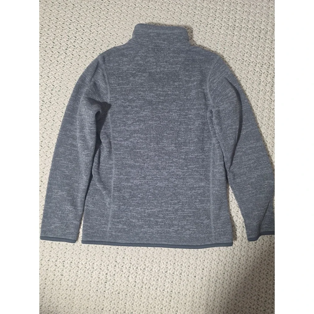 Patagonia Better Sweater Kids XL 14 Gray Excellent Quarter Zip Fleece Pullover